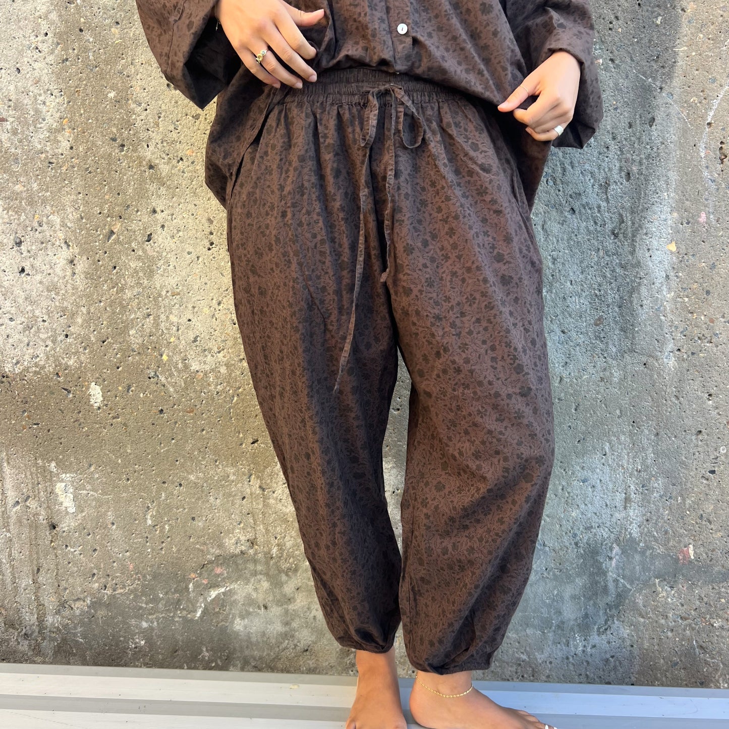 block print cotton pants 20