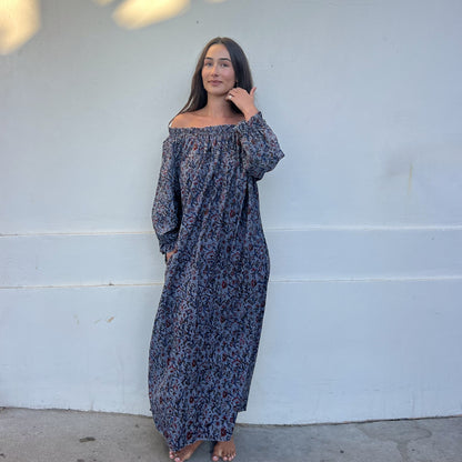 floral cotton ruffle  dress 193