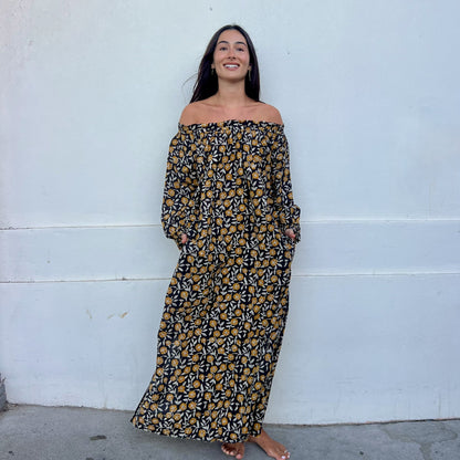 floral cotton ruffle  dress 192