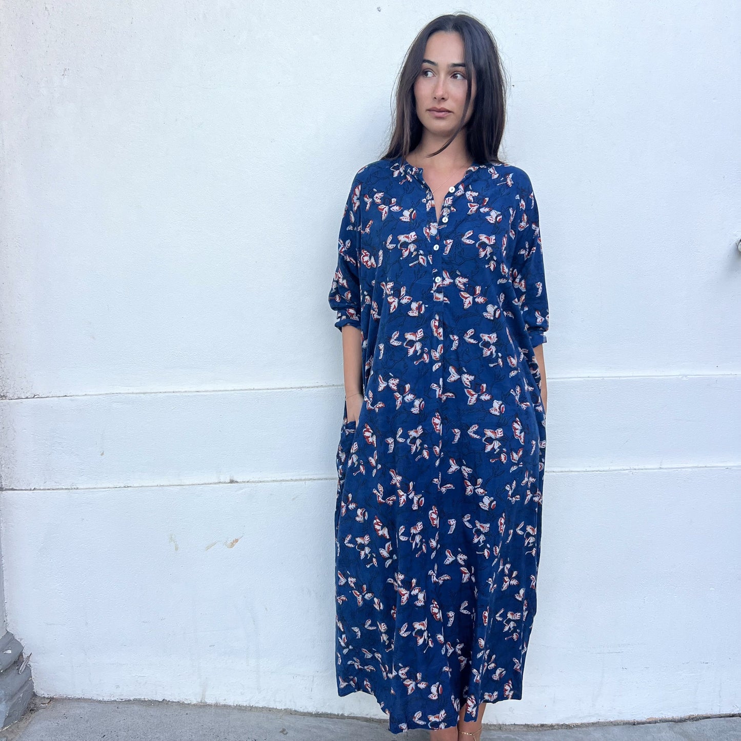 floral cotton dress 196