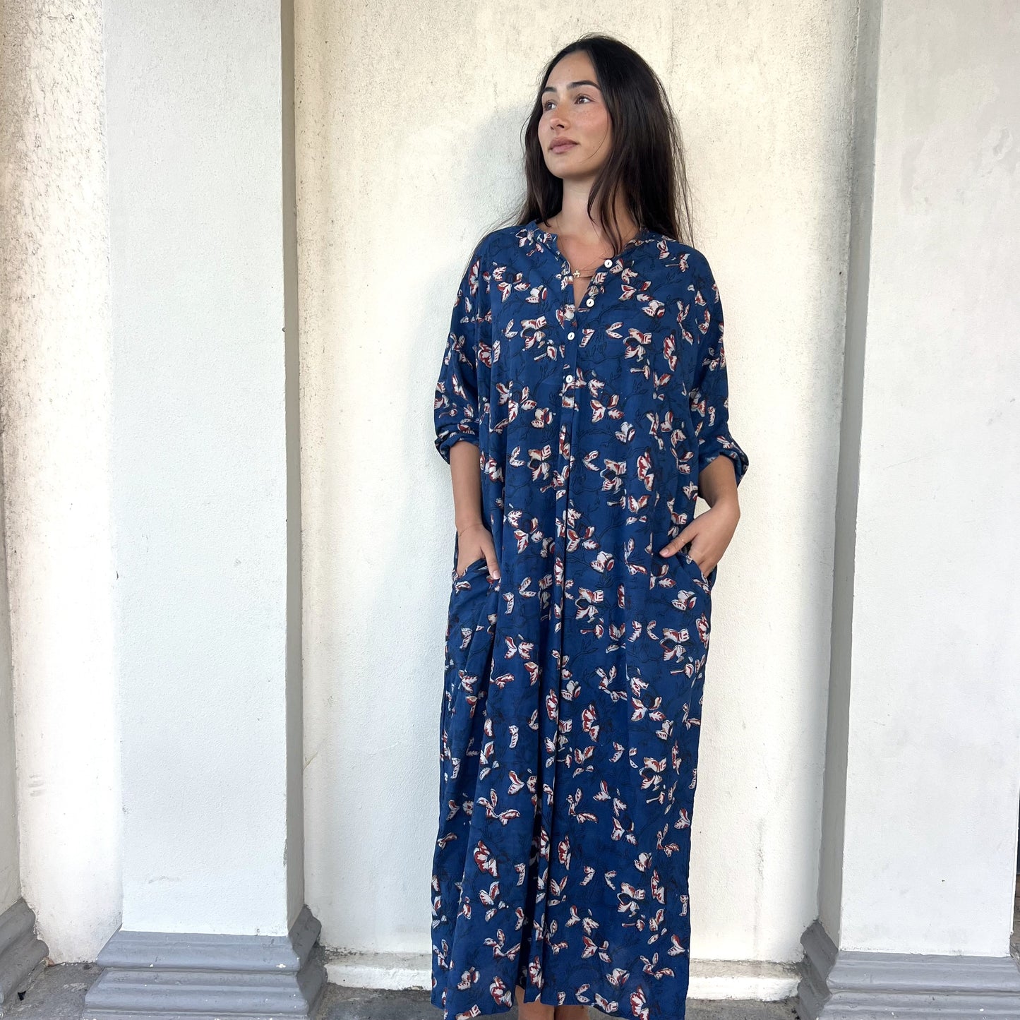 floral cotton dress 196