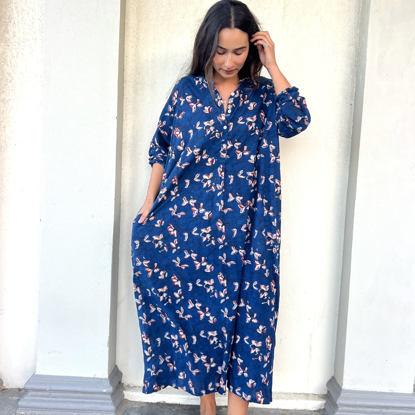 floral cotton dress 196