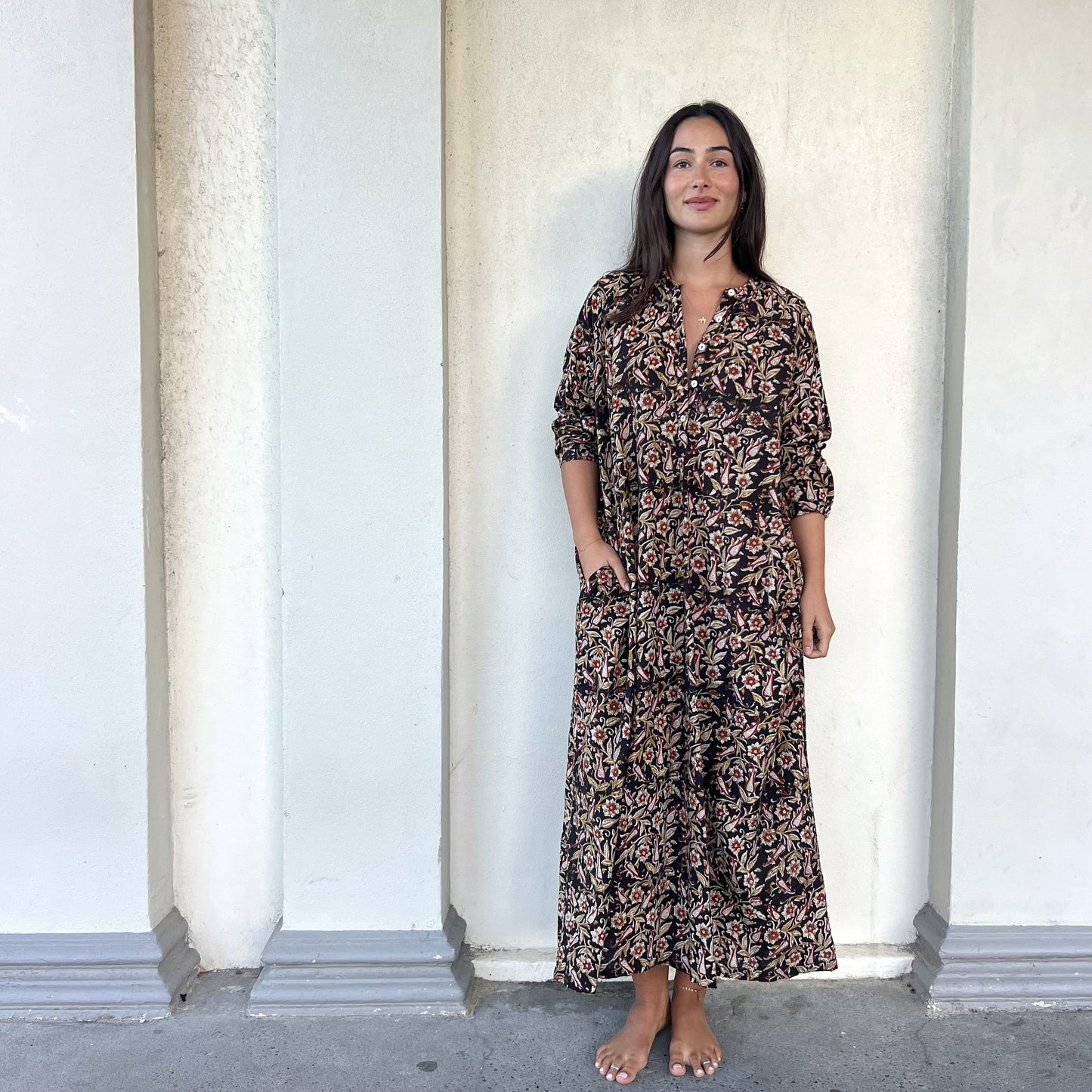 floral cotton dress 197