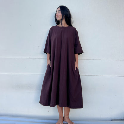 raw cotton shift dress 2