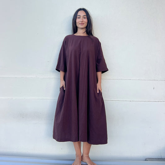 raw cotton shift dress 2