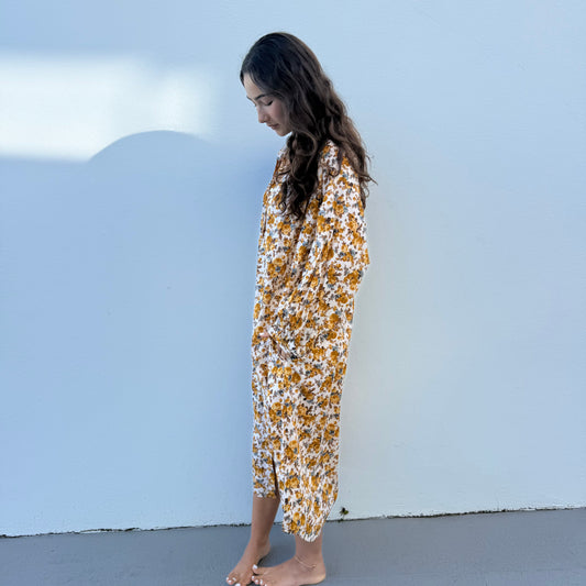 cotton collar dress 186