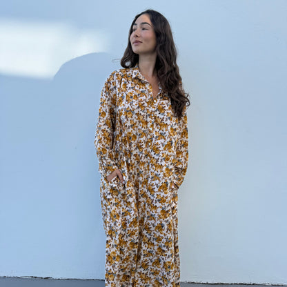 cotton collar dress 186