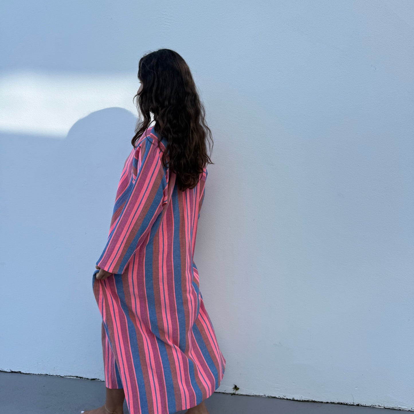 cotton stripe kaftan 183