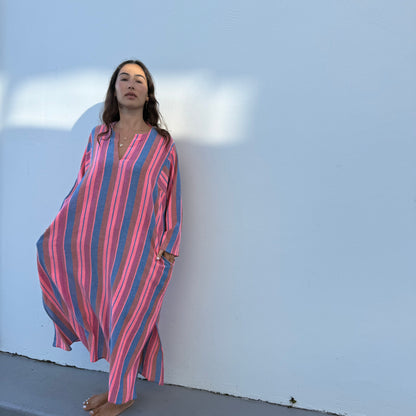 cotton stripe kaftan 183