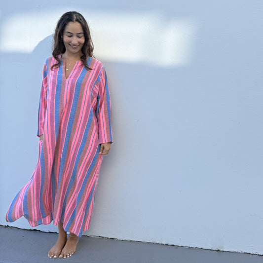 cotton stripe kaftan 183