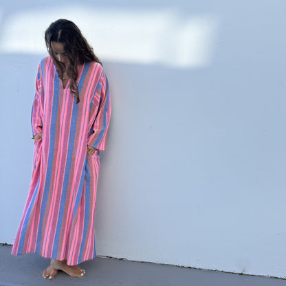 cotton stripe kaftan 183