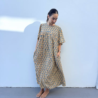cotton batwing kalamkari dress 184