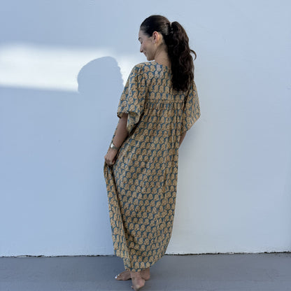 cotton batwing kalamkari dress 184
