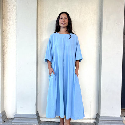 raw cotton shift dress 1