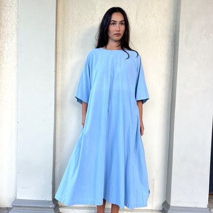 raw cotton shift dress 1