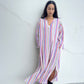 cotton crepe stripe kaftan 105