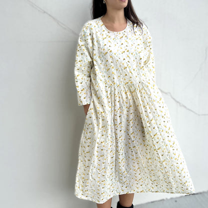 pleated floral dress 101