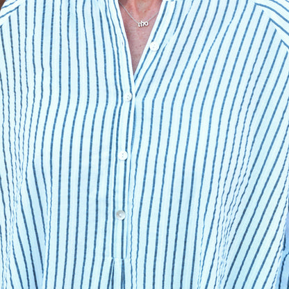 cotton seersucker a line dress 161