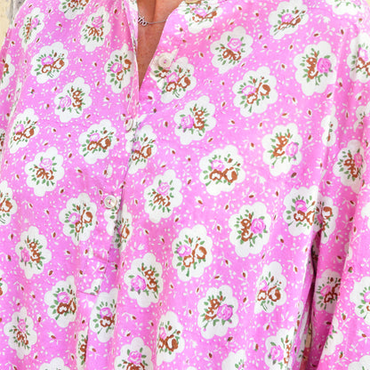 hand block printed cotton dress 166