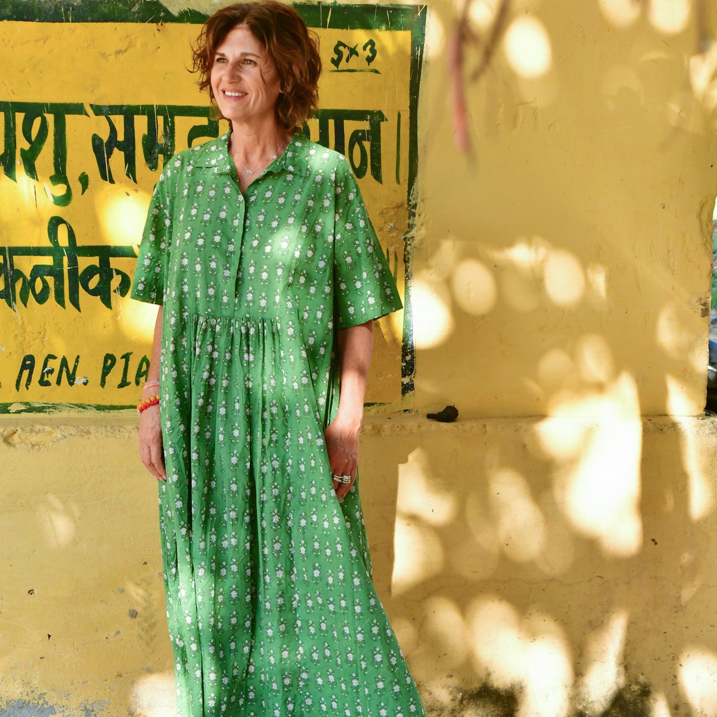 cotton collared dress 175