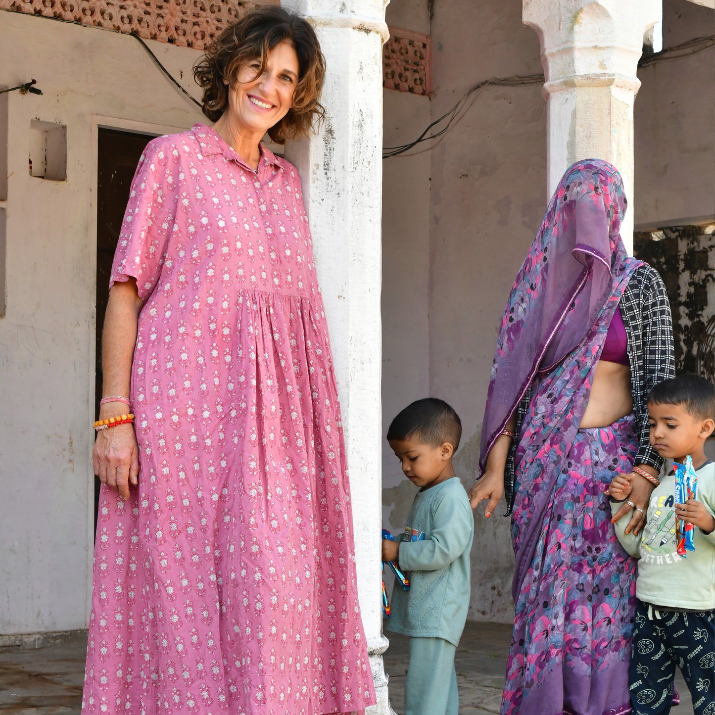 cotton collared dress 176