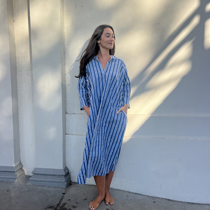 hand block printed cotton kaftan 190