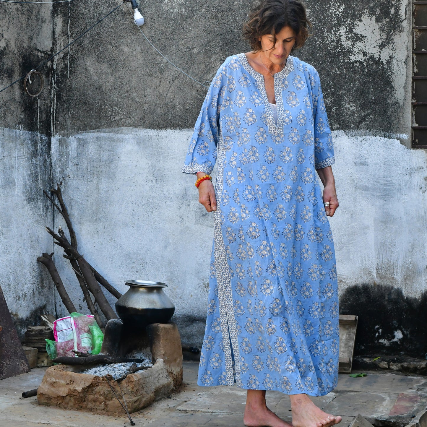 hand block printed kaftan 177