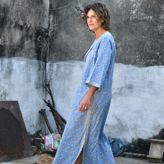 hand block printed kaftan 177