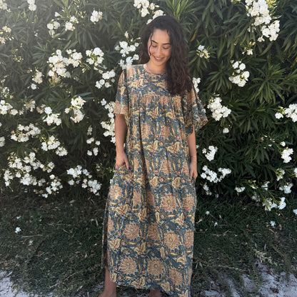 cotton batwing kalamkari dress 169