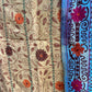 vintage embroidered, kantha quilt