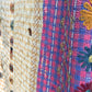 vintage embroidered, kantha quilt