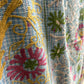 vintage embroidered, kantha quilt