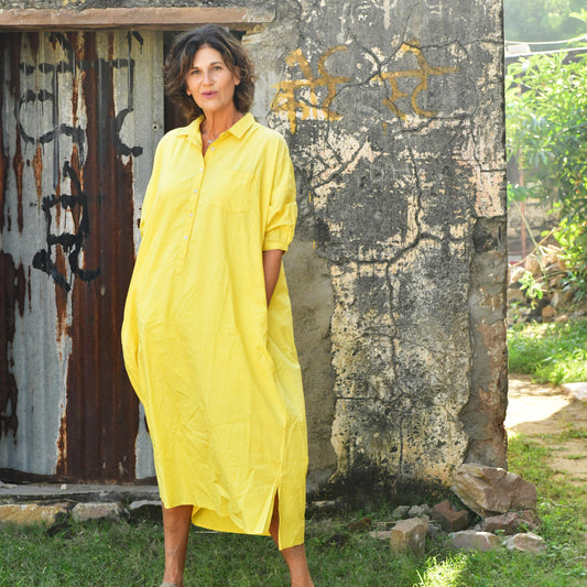 cotton collar dress 170