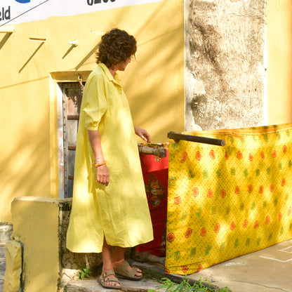 cotton collar dress 170