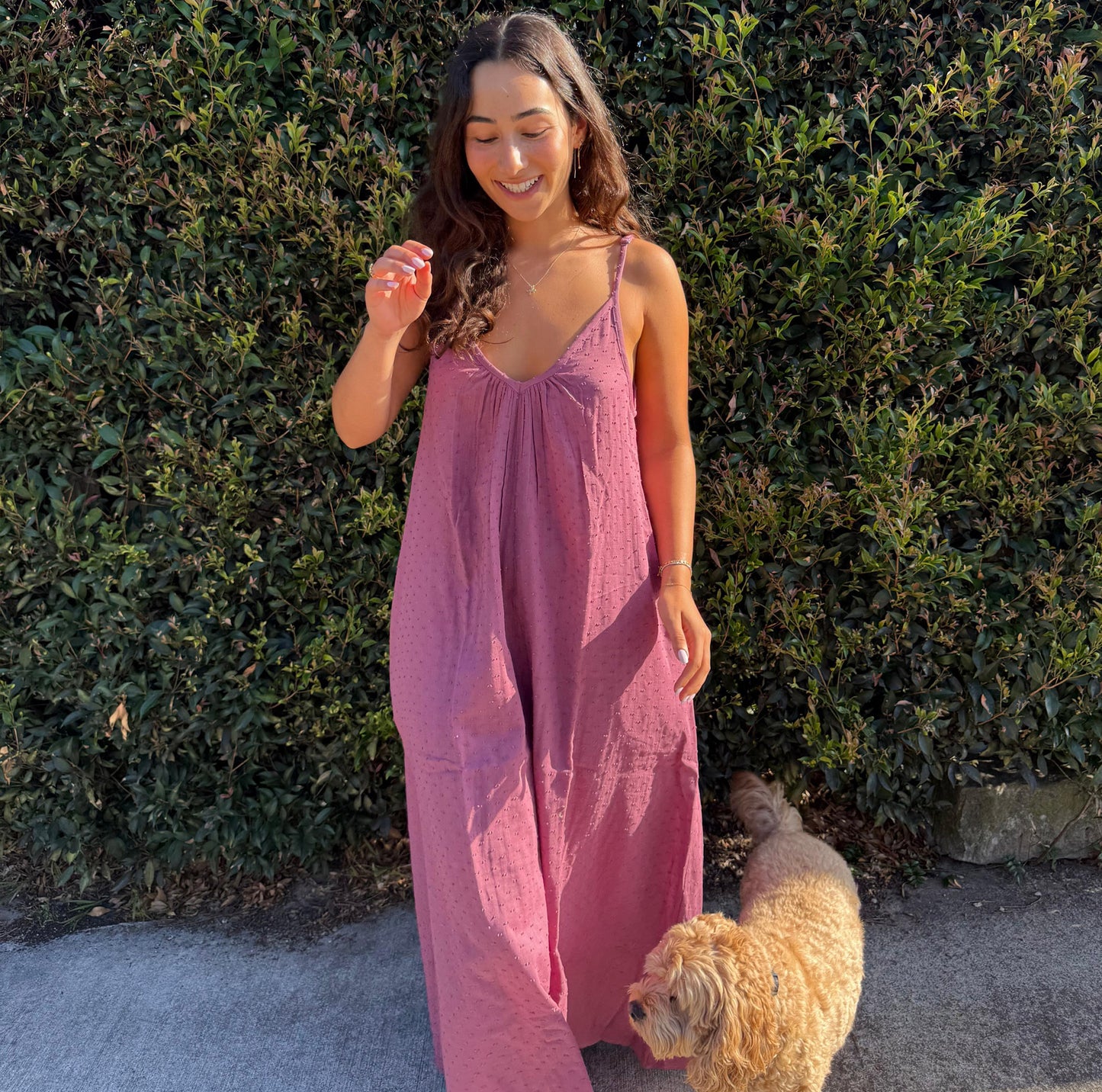 cotton strappy dress 181