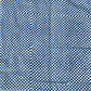 4 x block print check cotton napkin blue and white